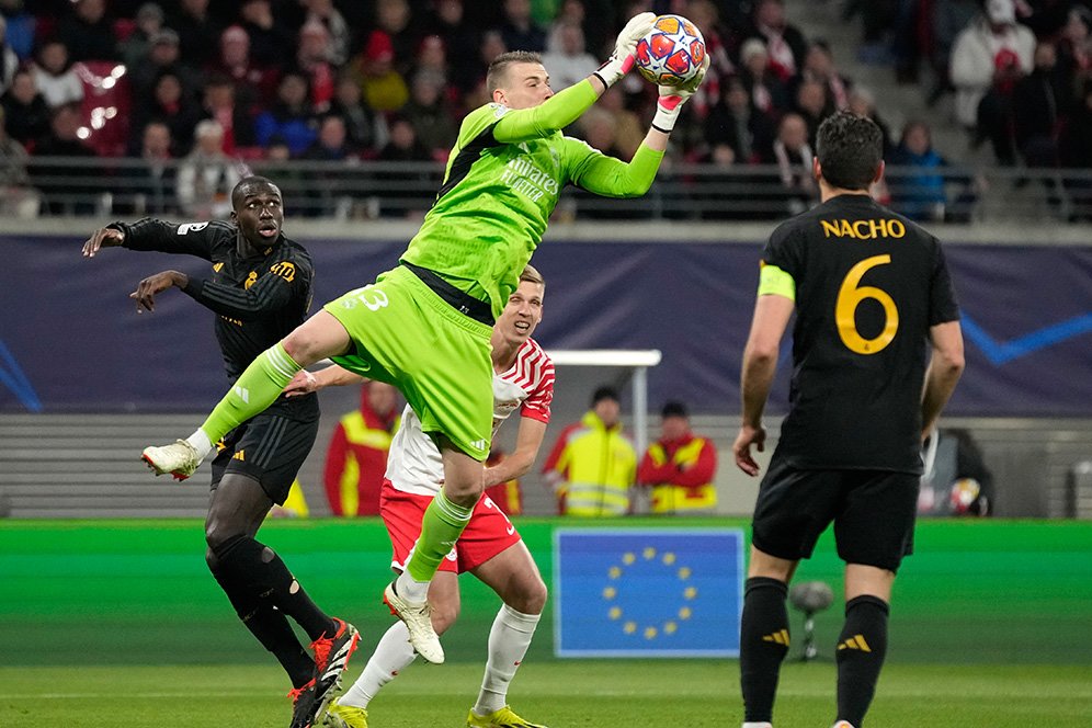 Man of the Match RB Leipzig vs Real Madrid: Andriy Lunin