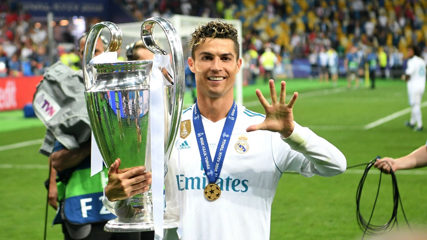 Cristiano Ronaldo has won five Champions League titles - four for Real Madrid and one for Man Utd