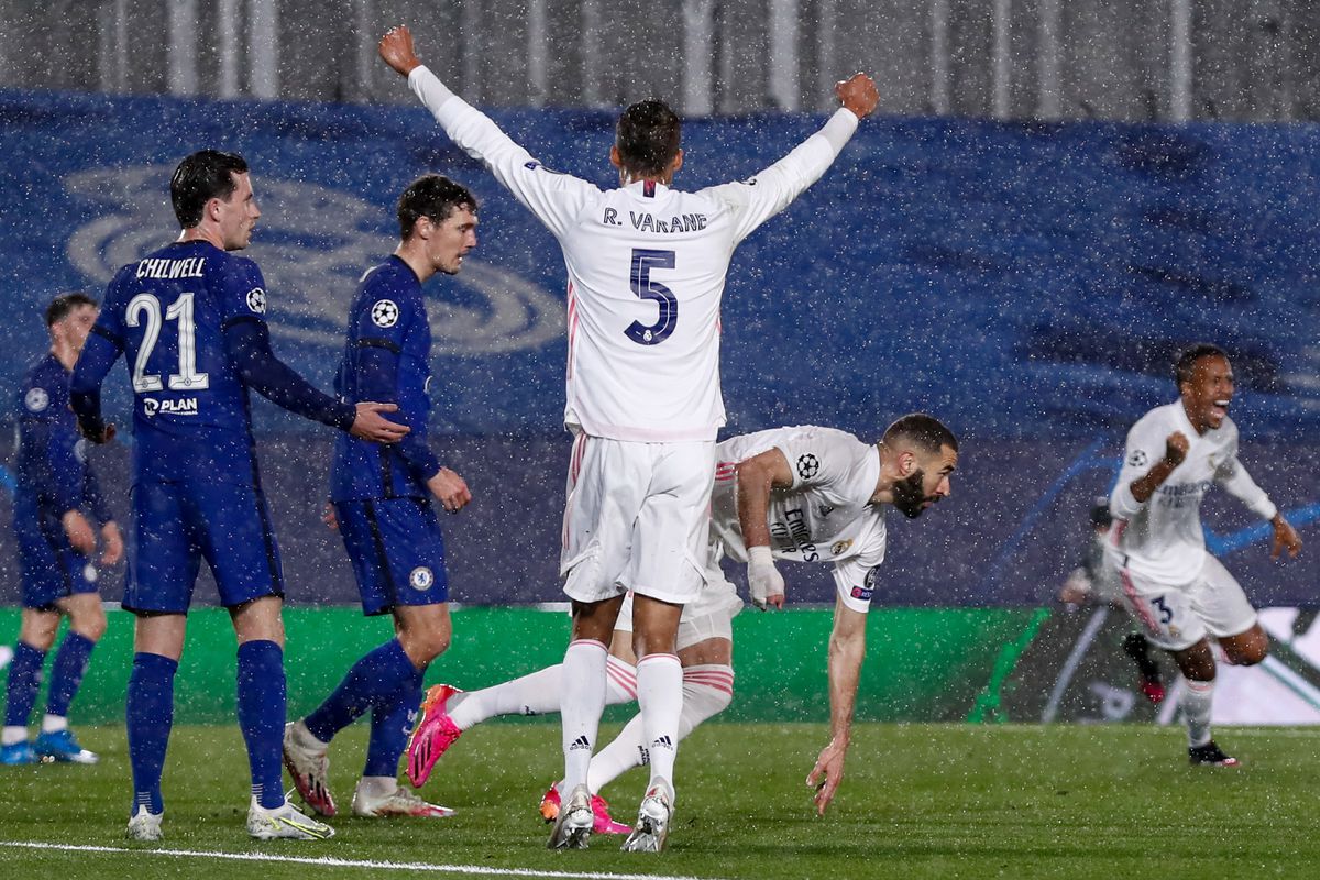 Raphael Varane Photo by Helios de la Rubia/Real Madrid via Getty Images