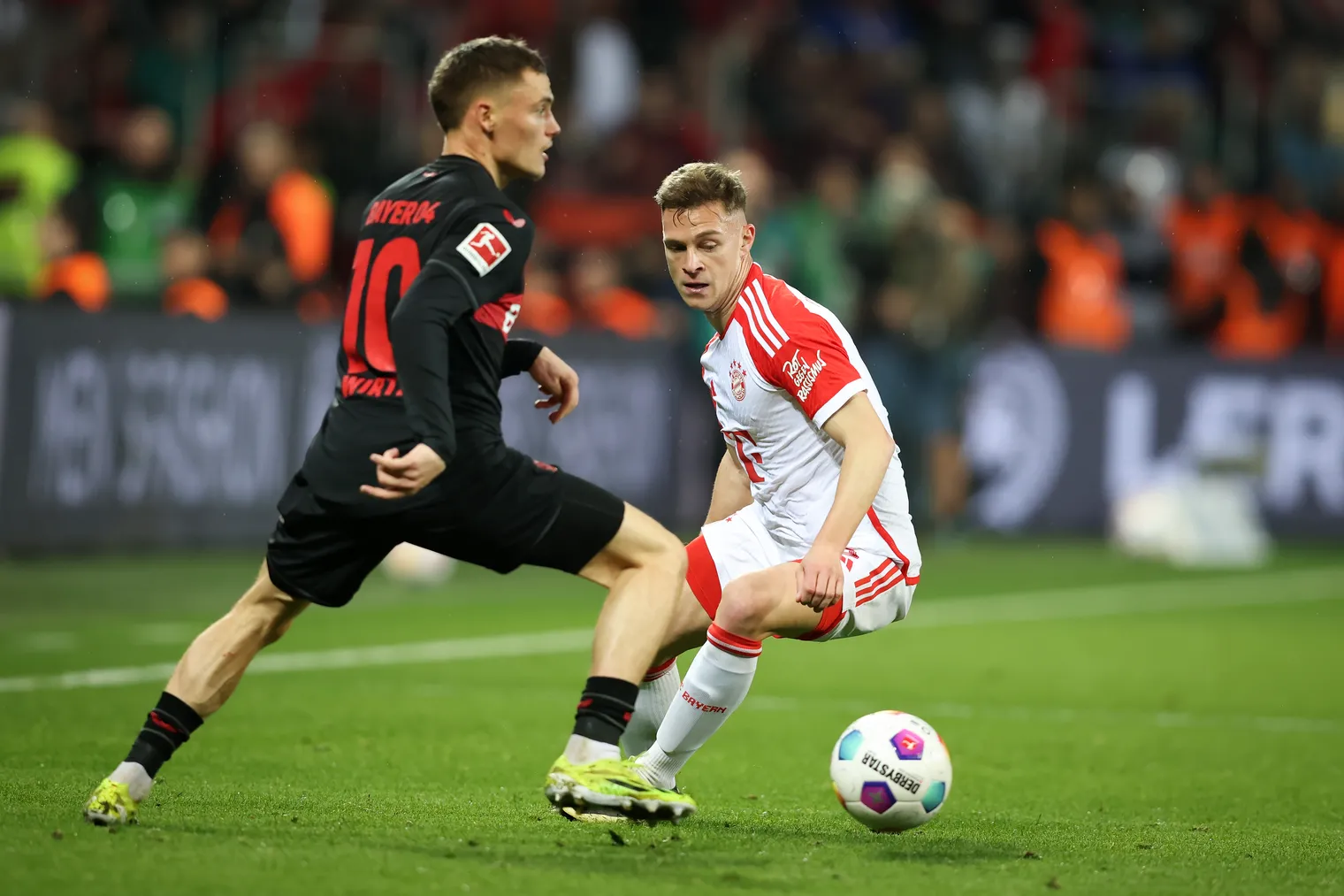 Florian Wirtz ang Joshua kimich [Photo by Stefan Matzke - sampics/Corbis via Getty Images]