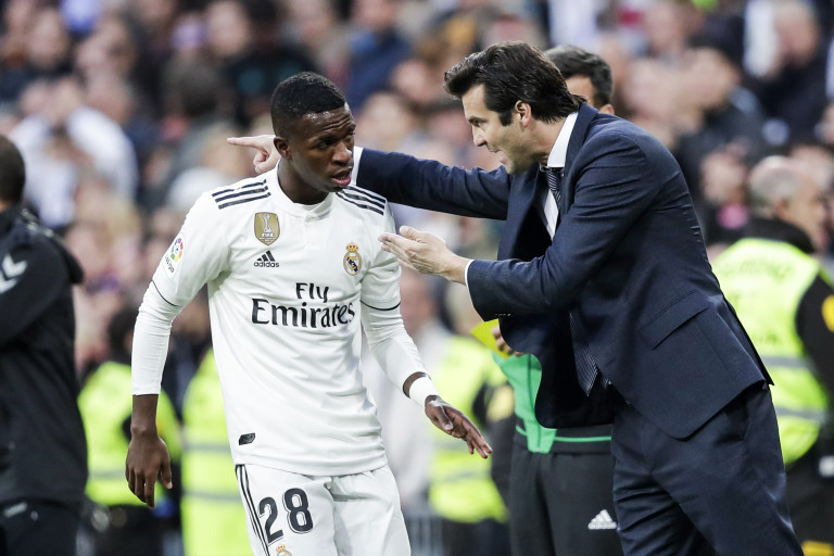 Santiago Solari and Vinicius Jr [credit: Getty Images]